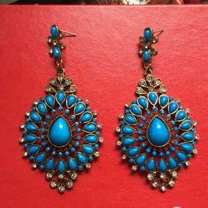 Beautiful blue earrings